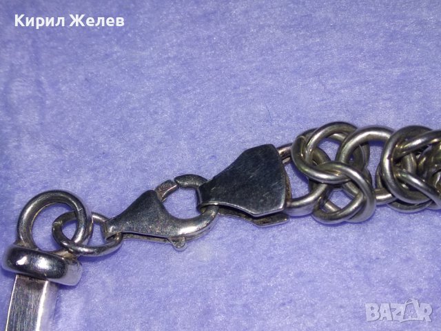 ВЕРСАЧЕ ШАРМАНТНА СРЕБЪРНА ДИЗАЙНЕРСКИ АРТ МОДЕЛ ГРИВНА СРЕБРО 925 МАЙСТОРСКО БУТИКОВО БИЖУ 40568, снимка 12 - Гривни - 42615288