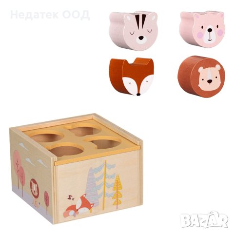 Игра Baby's Hole, Дървенa, 13x13x9 см, снимка 2 - Образователни игри - 40266535