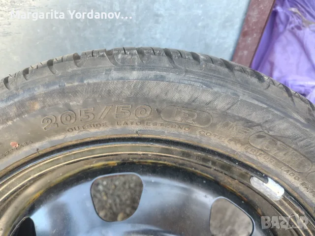 Резервна гума с джанта за рено Сценик меган, снимка 5 - Части - 55984693