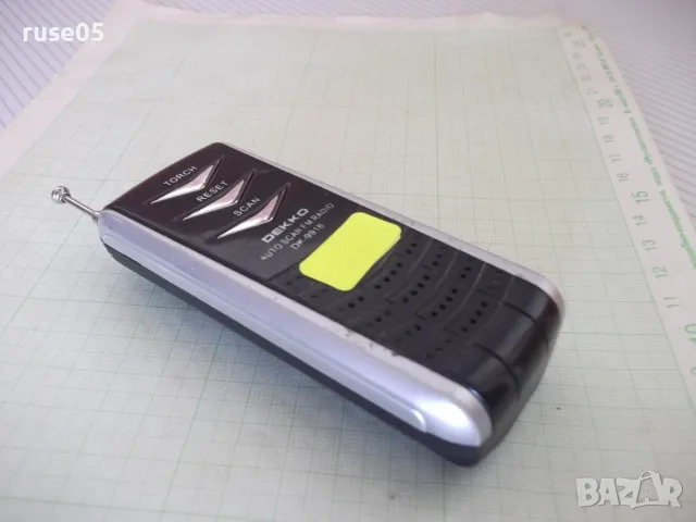 Радиотранзистор "Dekko DK-9918" с фенерче работещ, снимка 9 - Радиокасетофони, транзистори - 55970880