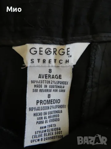 George, черен памучен панталон, UK8 (36) , снимка 3 - Панталони - 55826386