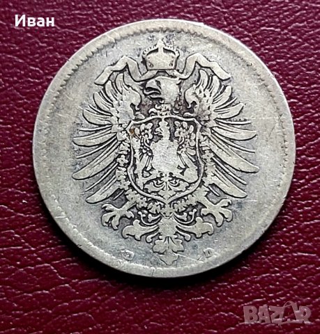 1 германска марка 1874 г., снимка 2 - Нумизматика и бонистика - 41902362