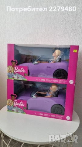Кукла Barbie - Комплект кукла с кола кабрио, снимка 3 - Кукли - 52477065
