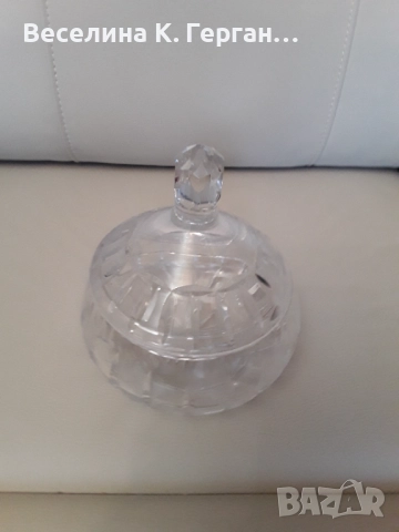 Захарница кристална, снимка 2 - Други - 51973321