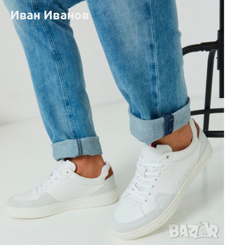 Tommy Hilfiger Сникърси Cupsole Sustainable Leather  номер 43, снимка 9 - Маратонки - 39039453