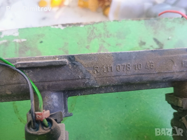 Горивна рейка, дюзи за Mercedes CLK, C-Class, 2.0i, 1997-2002г., R 111 078 10 45, R1110781045, A1110, снимка 4 - Части - 51634601