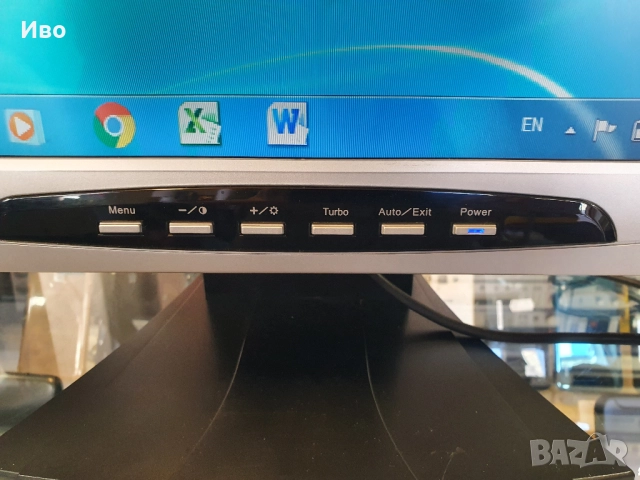 19" монитор Videoseven L19PS Има вградени тонколони. В отлично техническо и визуално състояние., снимка 6 - Монитори - 51997953