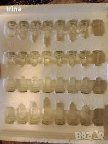 Стилен стъклен шах - малък , снимка 6 - Шах и табла - 48513833