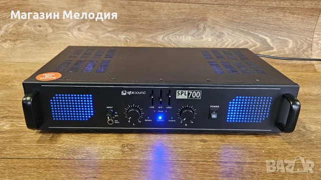 Крайно стъпало QTX Sound SPL 700EQ (2x350W) с вграден 3 канален еквалайзер – Отлично състояние!, снимка 10 - Ресийвъри, усилватели, смесителни пултове - 56160077