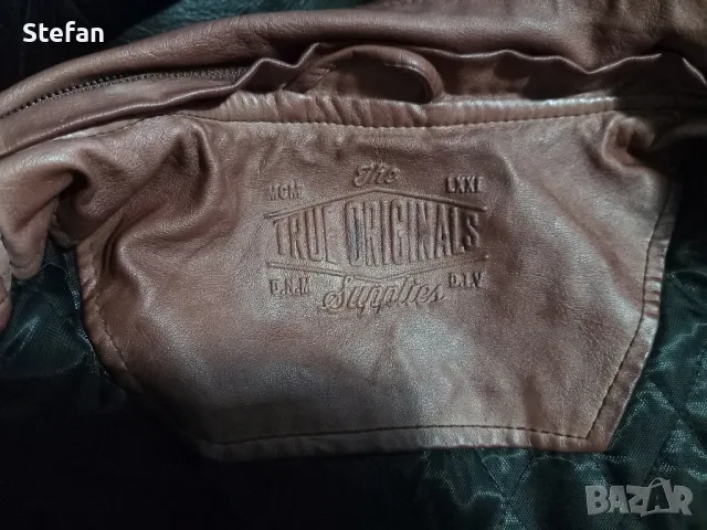 Мъжко кожено яке, снимка 13 - Якета - 47643004