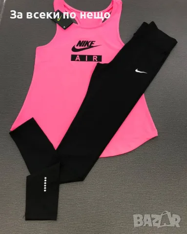 Nike Дамски Спортен Комплект Клин С Потник Найк - Налични Различни Цветове Код LFS439, снимка 3 - Спортни екипи - 49840967