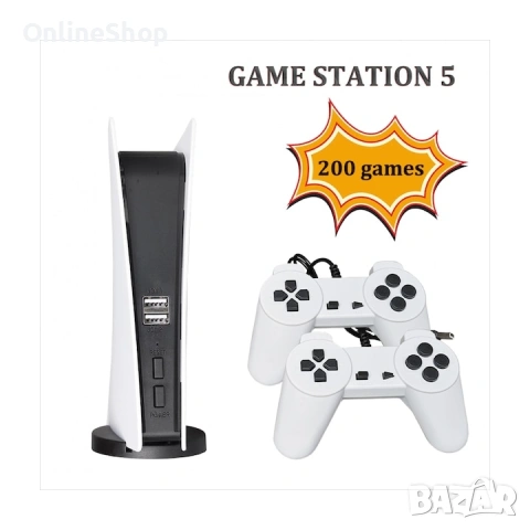 Мини конзола с 2 джойстика и 200 вградени игри GS5, снимка 5 - PlayStation конзоли - 53225106