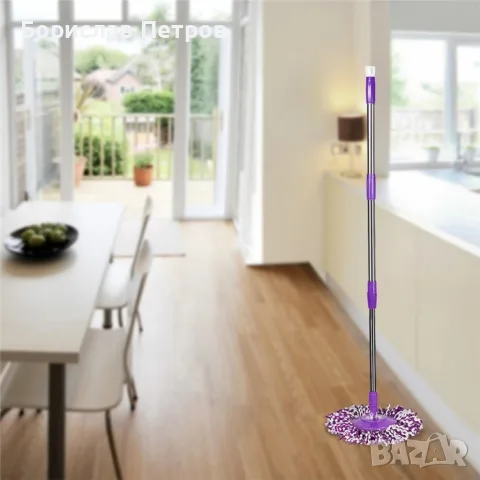 Моп за почистване на под - ламинат - spin mop 360 / Цвят: Според нал. в склада , снимка 10 - Мопове, кофи, четки и метли - 55749054