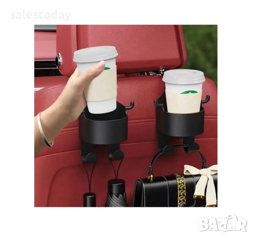 Закачалка за кола + поставка за чаша, стойка за подглавник, снимка 2 - Аксесоари и консумативи - 51614381