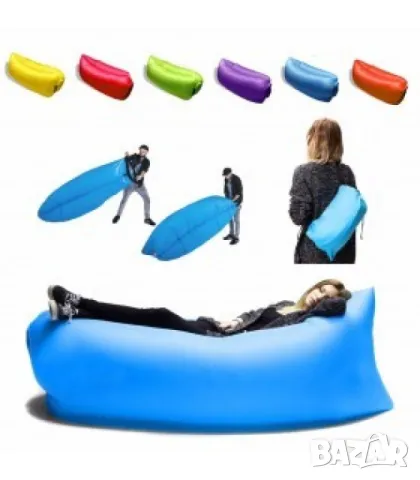 Самонадуващо се легло подходящо за планина и море Lazy Bag  , снимка 2 - Надуваеми легла - 50380202