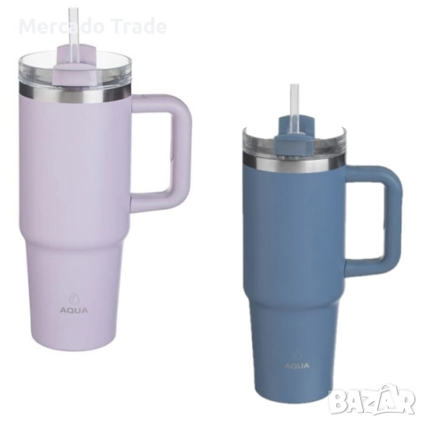 Метална термочаша с капак Mercado Trade, 900мл., Различни цветове