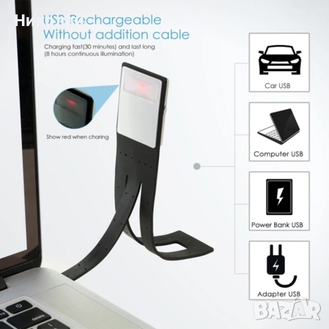 Led лампа със щипка , снимка 9 - Лед осветление - 53453762