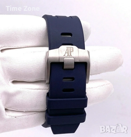 Audemars Piguet Royal Oak Offshore Chronograph 43mm Steel Blue Dial, снимка 9 - Мъжки - 52998647