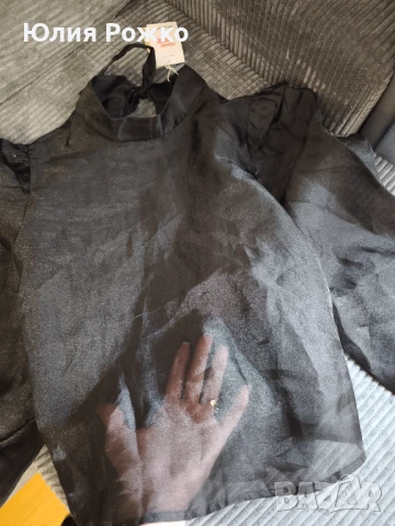 Прозрачна блуза, снимка 6 - Блузи с дълъг ръкав и пуловери - 50659580