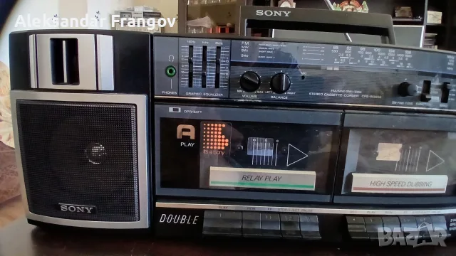 SONY CFS - W365S - двукасетъчен STEREO радиокасетофон, снимка 6 - Радиокасетофони, транзистори - 55737793
