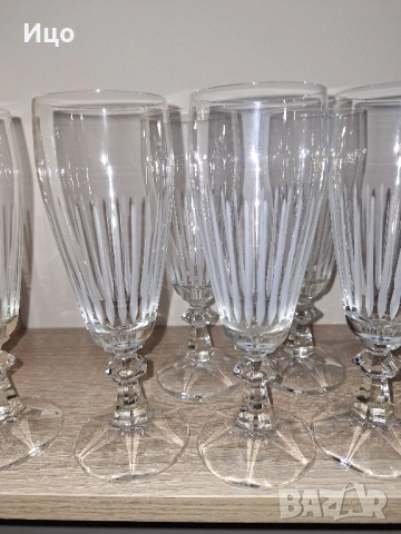 Стари кристални чаши , снимка 2 - Сервизи - 51781726
