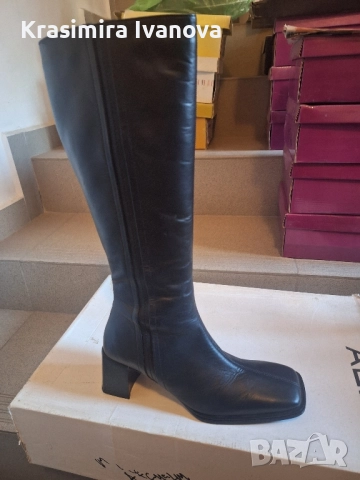 нови ботуши естествена кожа големи номера, снимка 4 - Дамски ботуши - 52513259