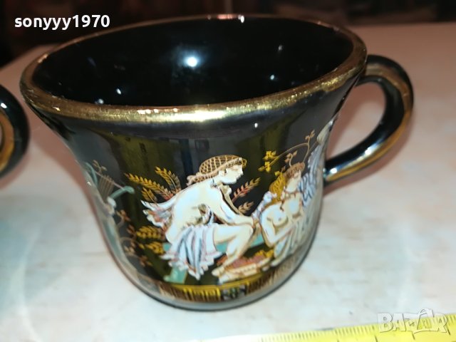 terracotto-hand made 24k gold чаши за кафе-2БР M0306232047, снимка 8 - Колекции - 40939309