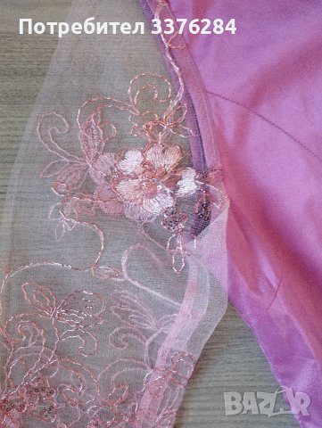 Дамска официална рокля в лилав цвят, снимка 6 - Рокли - 40619819