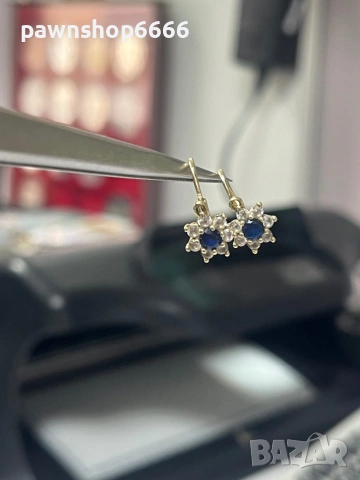 Златни обеци 14 карата, снимка 3 - Обеци - 53082042