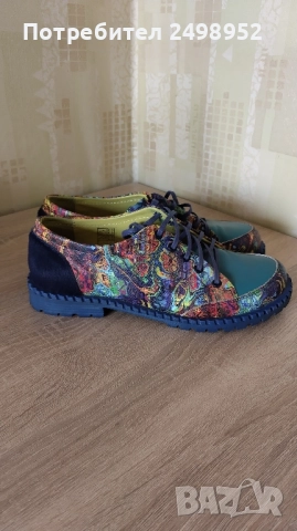 Екстравагантни дамски обувки от естествена кожа ,,Gabina", Размер 38, снимка 3 - Дамски ежедневни обувки - 52046453