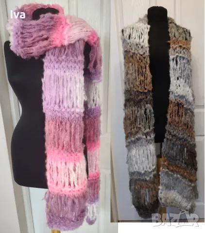   Ръчно изработен, много мек, лек с голям обем и топъл шал мохер в различни размери и цветове. Снуд,