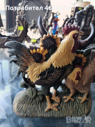 ЧУГУНЕНА ФИГУРА С ПЕТЛИ, снимка 5 - Антикварни и старинни предмети - 52477080