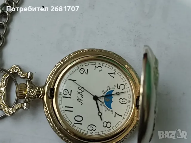 стар джобен часовник позлатен , снимка 2 - Джобни - 48465395