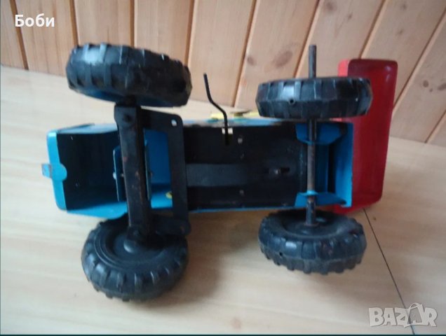 Стара Рядка Руска Метална Голяма Играчка Трактор Фадрома СССР , снимка 8 - Колекции - 44207861