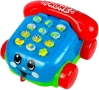 Играчка Телефон, Звук, Светлини, За дърпане, Пластмасов, 16х16х11 см, снимка 3