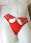 Shein XS/S дамски червени памучни полупрашки, снимка 6