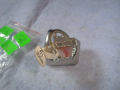 НОВ ПОСРЕБРЕН КРАСИВ СТИЛЕН АРТ ПРЪСТЕН с ГОЛЯМ ШЛИФОВАН КАМЪК - АХАТ 26627, снимка 9