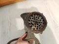 Стара машинка за мелене на месо Метал, снимка 6