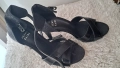 сандали официални, черни с висока ток 35 номер, снимка 3