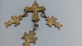 Бронзов възрожденски накит,кръст, Богородица, Исус, снимка 9