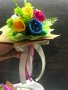 Букет от минзухари от филц, снимка 2