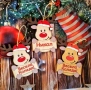 Дървена персонална играчка за елха еленче, снимка 2