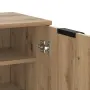 vidaXL Шкаф за обувки дъб артизан 59x35x100,5 см инженерна дървесина, снимка 8