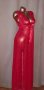 М/ XL Дълга дантелена рокля / нощница/ в  червено, снимка 1 - Рокли - 41671994