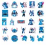 50 бр Лило и Стич lilo stitch самозалепващи лепенки стикери за украса декор картонена торта парти, снимка 8