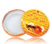 Капачки за стъклени буркани с пчелен мед серия HONEY с цветя и пчела, снимка 1 - За пчели - 41494449