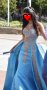 Красива бална рокля в синьо, снимка 4