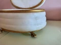 Невероятно Красива Кутия За Бижута От алабастър Със Позлата, снимка 5