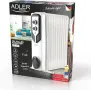 Маслен радиатор Adler 2500W 11 ребра електрически отоплител печка, снимка 1