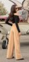 Дамско черно бежово сако Christine Fashion блейзер палто тренчкот широк дълъг панталон , снимка 14